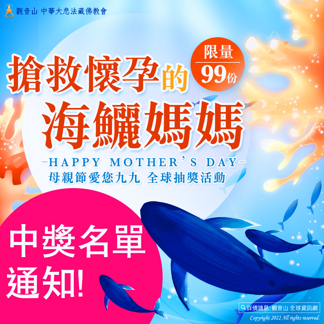 海鱺媽媽中獎名單 龍德上師保育放流 放生