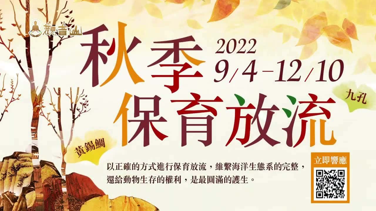 autum liferelease 觀音山秋季保育放流 觀音山秋季保育放流 觀音山放生 龍德上師 龍德上師保育放流